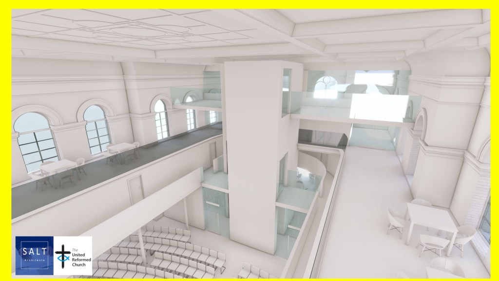 Proposed upper veranda area at Toll Gavel Church 