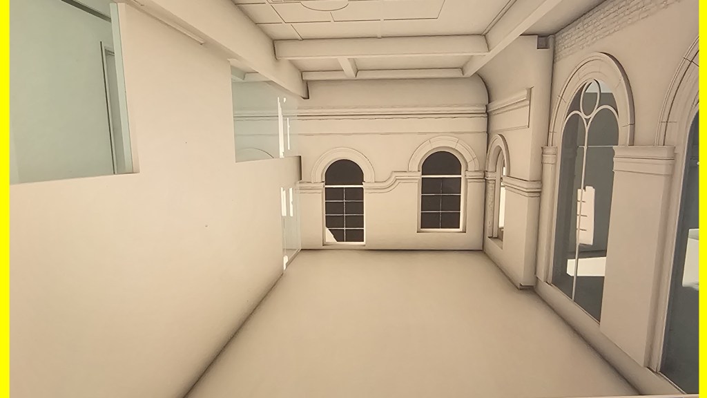 Proposed upper area of Toll Gavel Church at front of building 