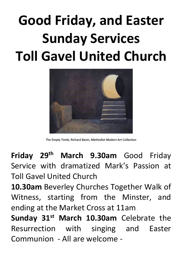 Toll Gavel Church Easter Services Toll Gavel United Church Beverley
